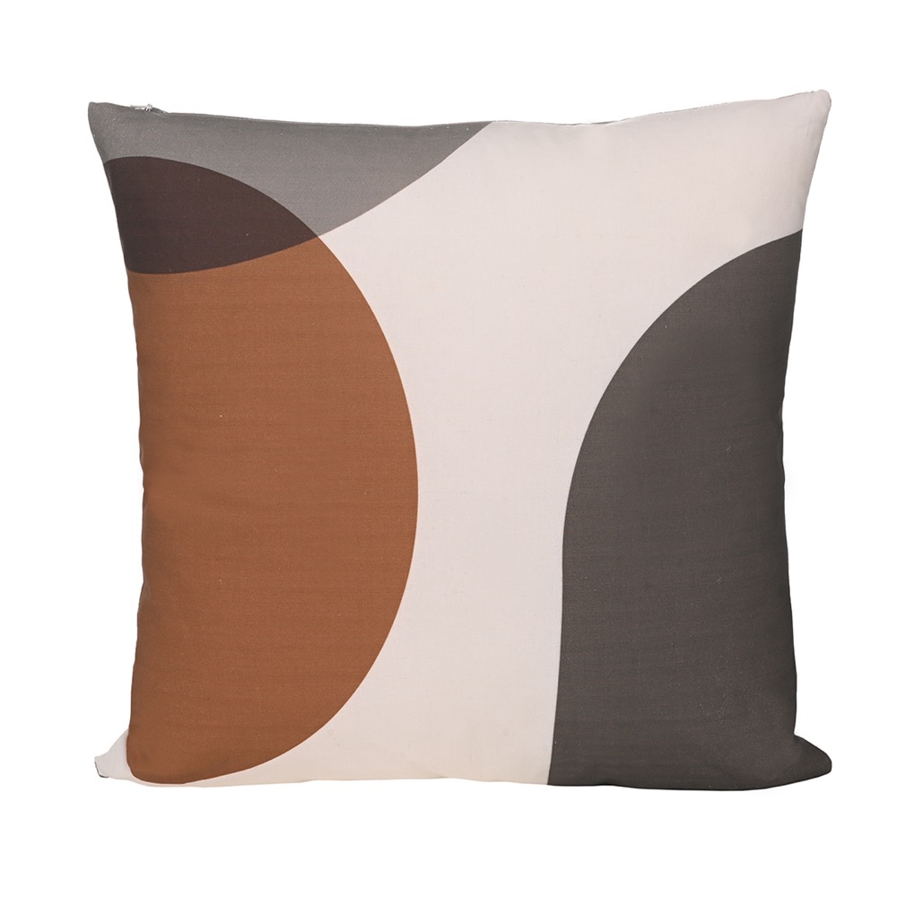 COTTON CUSHION BUBBLES BROWN 45Χ45